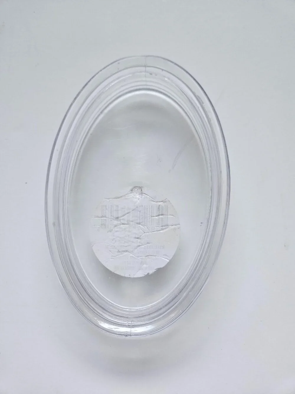 Plastic Oval Round Clear Soap Dish